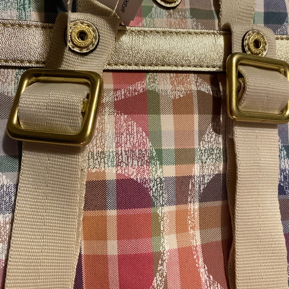 Coach Daisy Poppy Plaid Backpack Retired!! - Picture 13 of 16